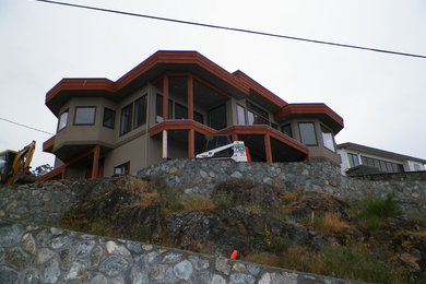 Inspiration for a contemporary home design remodel in Vancouver