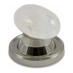 rchsupplyco - Oval Rock Crystal Door Knob - Cabinet And Drawer Knobs