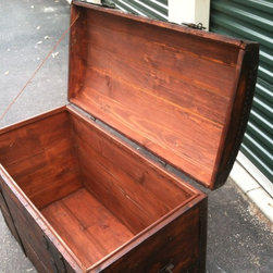 Vintage Wood Trunk-1800s - Products