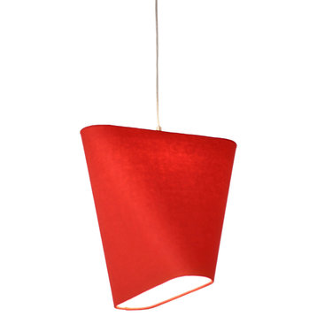 Innermost Modern Mnm Pendant Light, Red Wool