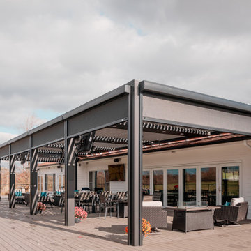 Lake Forest Golf Club - Ann Arbor, MI: StruXure Louvered Pergola & MagnaTrack