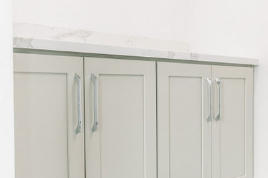Inspiration for a mid-sized modern laundry room remodel in Phoenix