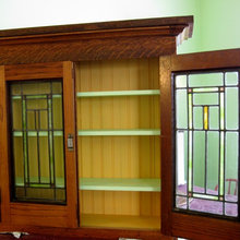 Glass-front cabinets