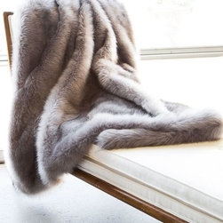 Faux Fur Throw S/4196 Silver Fox - Products