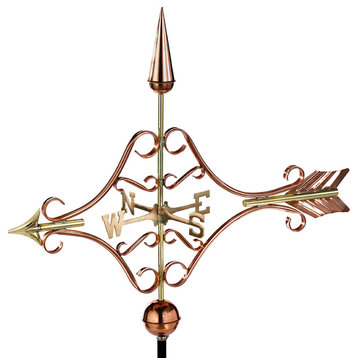 Victorian Arrow Weathervane, Pure Copper