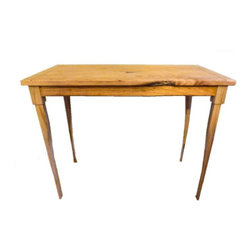 Side Table Reclaimed Cherry and Oak with Inlay - Side Tables And End Tables