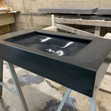 Charcoal formed sink