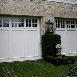 Traditional Wood Garage Doors - Raised molding 8 lite windows - Garage Doors And Openers