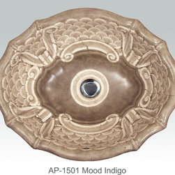 Hand Painted Drop-in Sinks by Atlantis Porcelain Art - Products