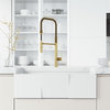 VIGO Sterling Pull-Down Kitchen Faucet, Matte Brushed Gold