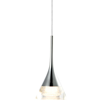 Amalfi 4.75" ETL Certified Integrated LED Pendant Lighting Fixture, Black