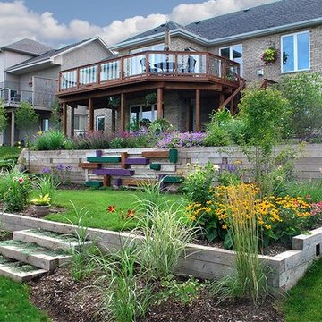 Tiered Timber Retaining Walls