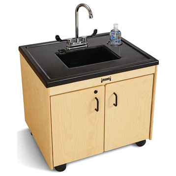 Jonti-Craft Clean Hands Helper Portable Sink - 26" Counter - Plastic Sink