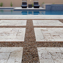 stoned patio