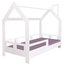 House Frame Bed With Safety Barrier, Different Colours