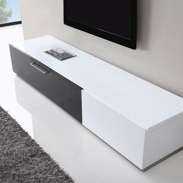 Producer TV Stand | White High-Gloss