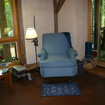 Blue Heron Straw bale
