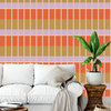 Happy Stripes of Chopsticks Wallpaper by Julia Schumacher, Sample 12"x8"