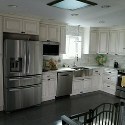 Antique White Cabinets - Pantry Cabinets
