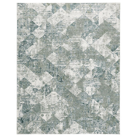 Weave & Wander Halton Green/Multi 2'x3' Power Loomed Area Rug