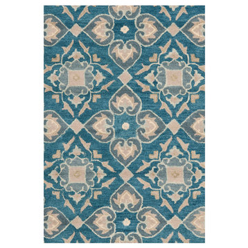 Safavieh Wyndham Collection WYD614 Rug, Blue/Grey, 2'x3'