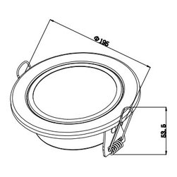 LED down light - Ceiling Fans