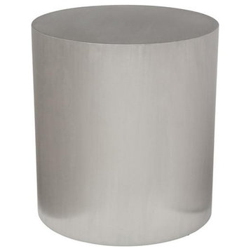 Piston Metal Side Table - Silver