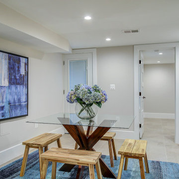 Basement remodeled with bedroom space and extra closet space, Spring Road