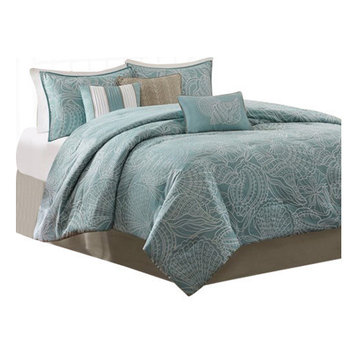 Madison Park Jacquard 7-Piece Comforter Set, King
