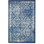 Unique Loom - Unique Loom Navy Blue Vesterbro Oslo 5' 0 x 8' 0 Area Rug - The Oslo Collection is the perfect choice for anyone looking for rich, eye-catching patterns for their home. Enhance your space with lovely teals, reds, creams, and blues paired with traditional, vintage, and tribal motifs. This Oslo rug is just the right addition to your home's decor.
