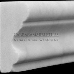 White Carrara Marble Italian Bianco Carrera Crown Molding Honed - Products