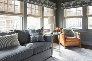 Family room - transitional family room idea in New York