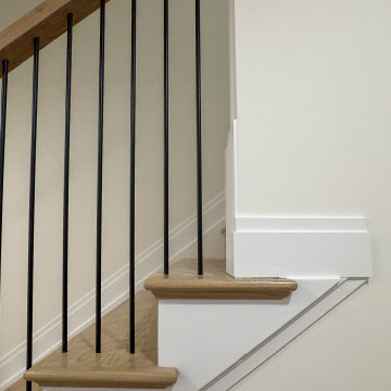 Project #144 | Slightly Curved Transitional Staircase
