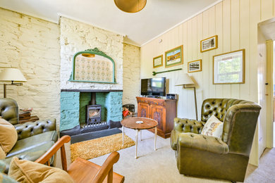 Photo of a farmhouse living room in Devon.