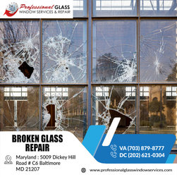 Broken Glass Repair service by Professional Experts in MD, DC - Windows