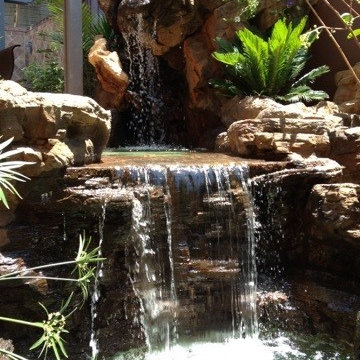 Griffith Park, LA, CA - Koi Pond with Waterfalls