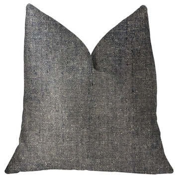 Deep Mantra Charcoal Luxury Throw Pillow, 16"x16"