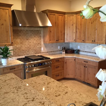 Custom tile backsplash