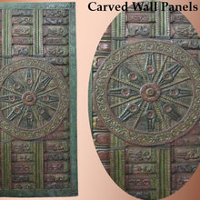 carved wood panels