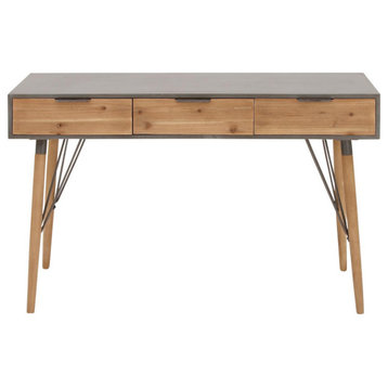 GwG Outlet Wooden Metal Console Table, 48  x30