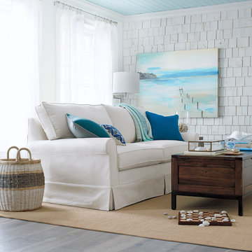 Harborside Slipcovered Apartment Sofa