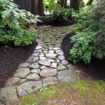 Yardley Landscape with Fieldstone walls and path