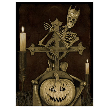 Jean Plout 'Halloween Graveyard 1' Canvas Art