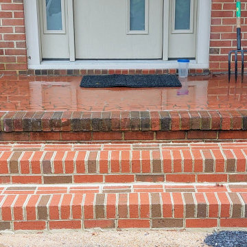 New Brick Steps for Entryway