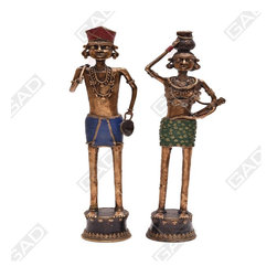 DHOKRA FARMER FAMILY SET - Decorative Objects And Figurines
