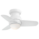 Minka Aire - Minka Aire F510L-WH Spacesaver, LED 26" Ceiling Fan, White - Bulb Included: Yes