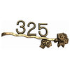 Brass Address Plaque, Laurel Series: Mountain Laural Branch House Number Sign