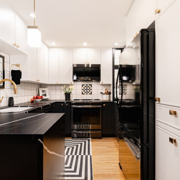Black & White Modern Kitchen