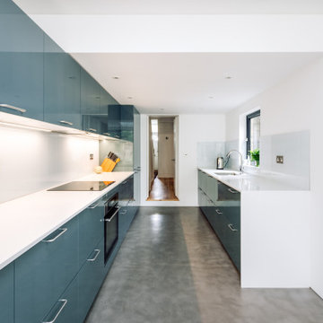 Side and rear extension with a courtyard