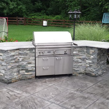 Locust Point - Pool House, Stone Veneer, Pool Deck, Patio, BBQ